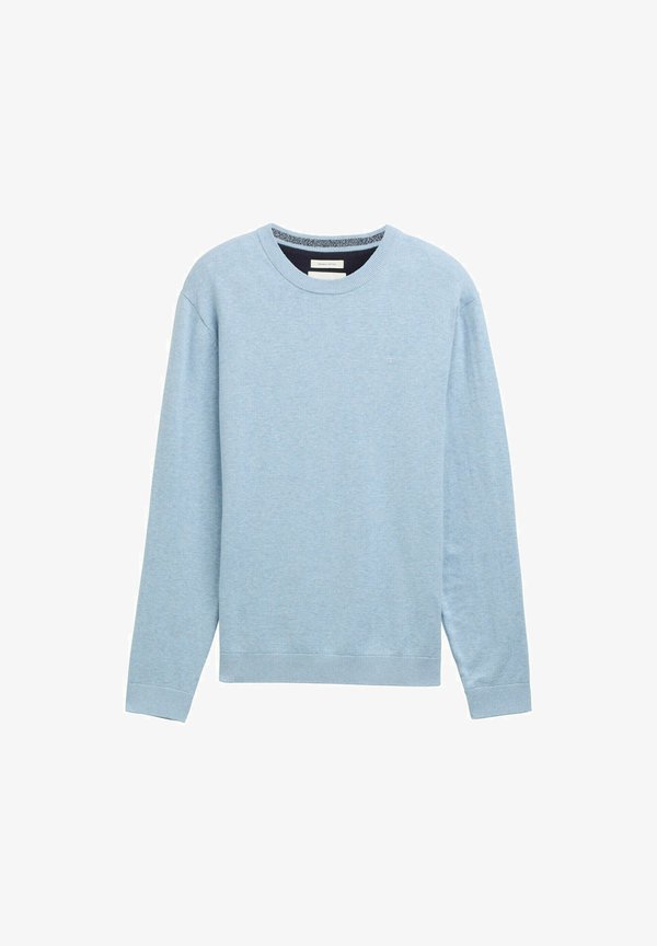 TOM TAILOR BASIC CREWNECK - Jumper - light metal blue melange