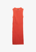 Superdry & Co CHEVRON - Jumper dress - hot coral