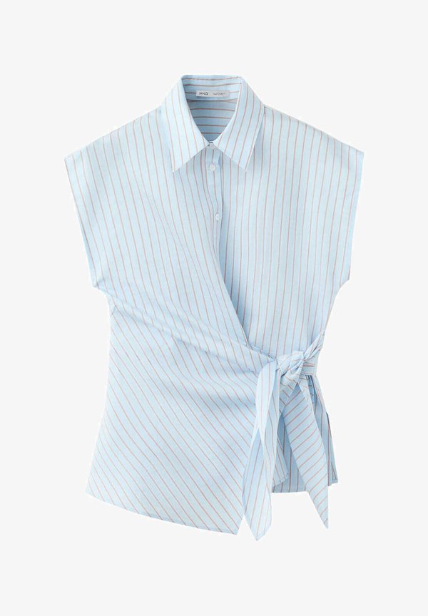 Mango ADULT - Button-down blouse - light blue