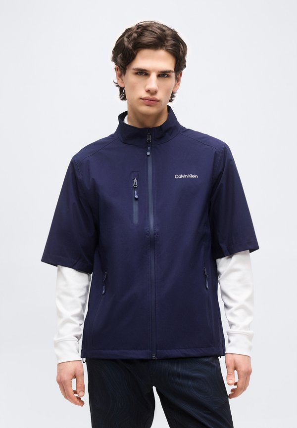 Calvin Klein Golf ACRES SHORT SLEEVE WATERPROOF JACKET - Outdoor jacket - navy