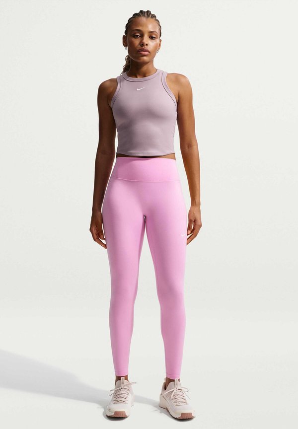 Nike Performance W NK DF ONE HR TIGHT USEAM - Leggings - pink rise/white