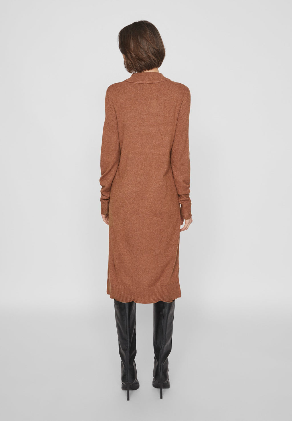 VILA VIRIL CREW NECK MIDI DRESS