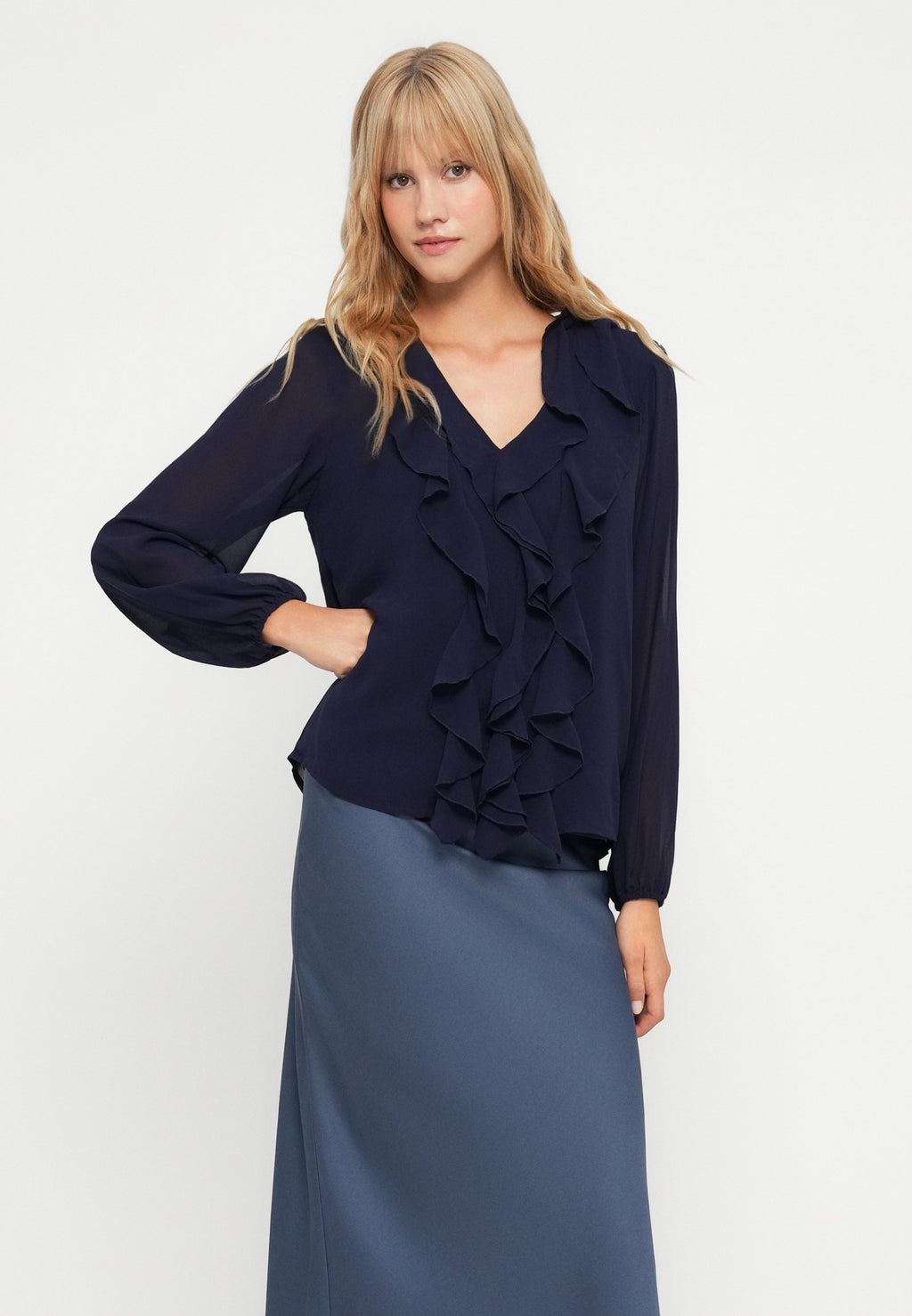 VILA Long Sleeved VIANE Frill
