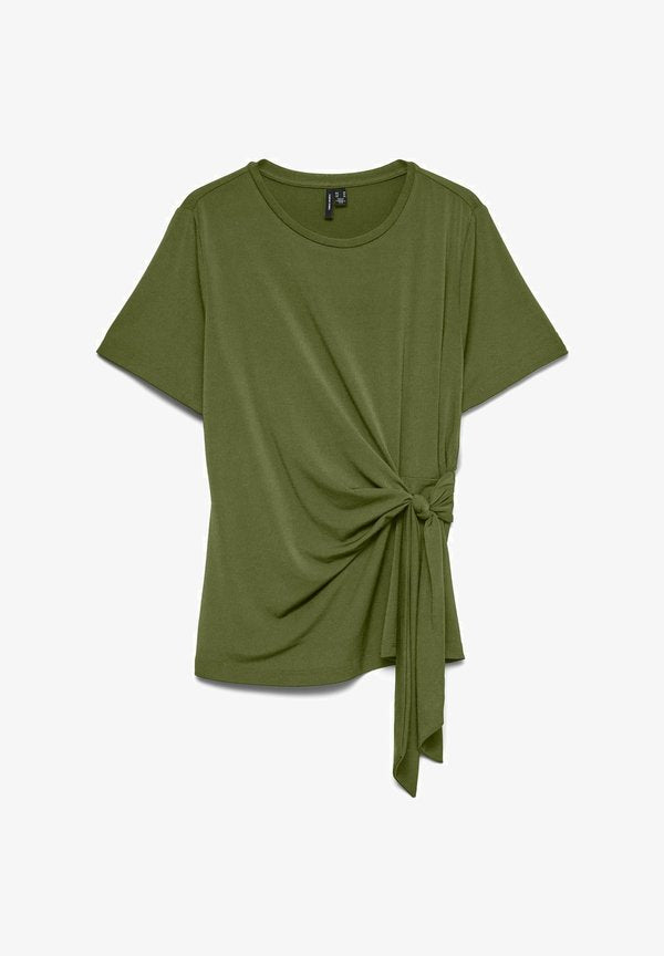 Vero Moda VMJILL SS TOP JRS NOOS - Print T-shirt - sphagnum