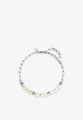 s.Oliver MIT SCHMUCKPERLEN - Bracelet - silver-coloured