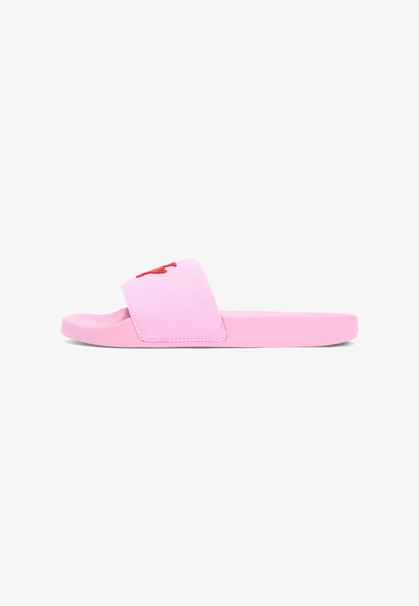 Tommy Hilfiger LOGO EMBROIDERY CANVAS POOL SLIDES - Pool slides - rose petal