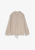 TOM TAILOR PLUS SIZE - MIT BRUSTTASCHEN - Bomber Jacket - soft taupe grey