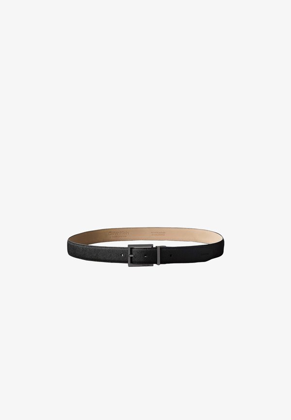 Calvin Klein Belt - black   matte gunmetal