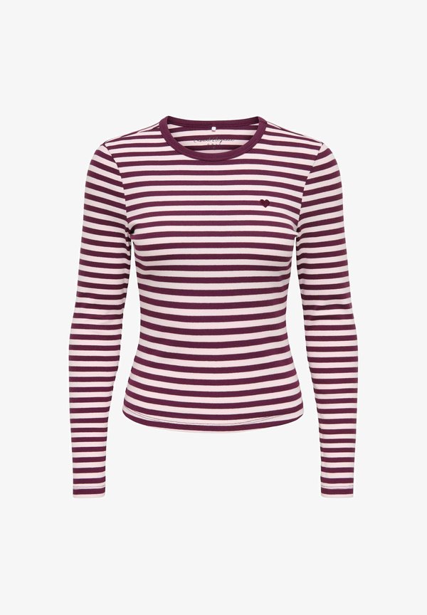 ONLY ONLVAL L/S O-NECK STRIPE TOP JRS - Long sleeved top - fig