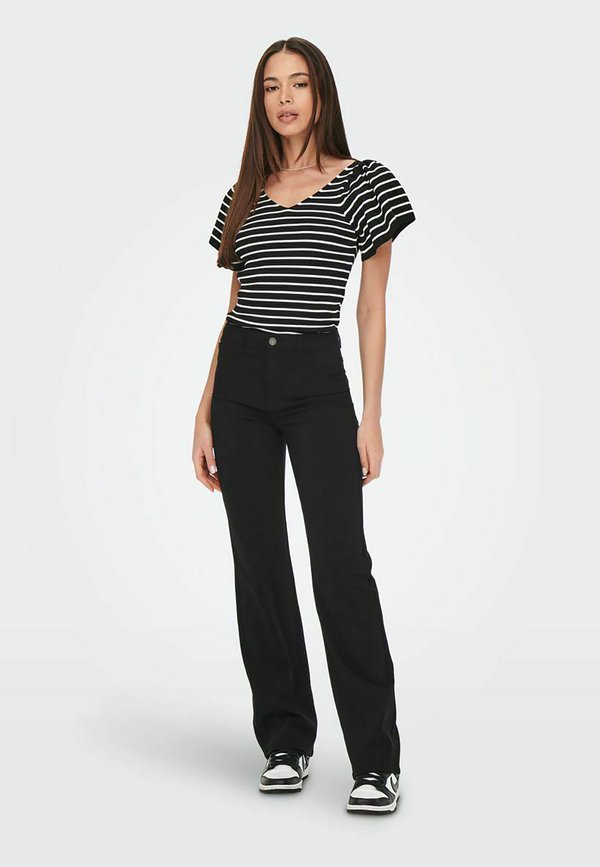 ONLY ONLLEELO STRIPE BACK V NECK