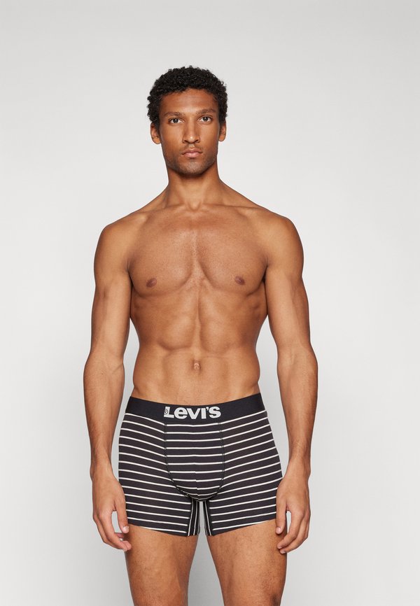 Levi's® MEN SOLID BASIC VINTAGE 4 PACK - Boxer briefs - black/white