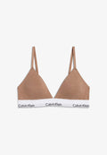 Calvin Klein LIGHTLY LINED TRIANGLE - Triangle bra - soft mocha