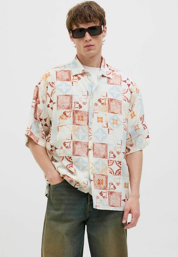 Jack & Jones Wide Fit - Shirt - cloud dancer