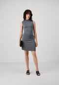 Good American SANDWASHED WRAP DRESS
