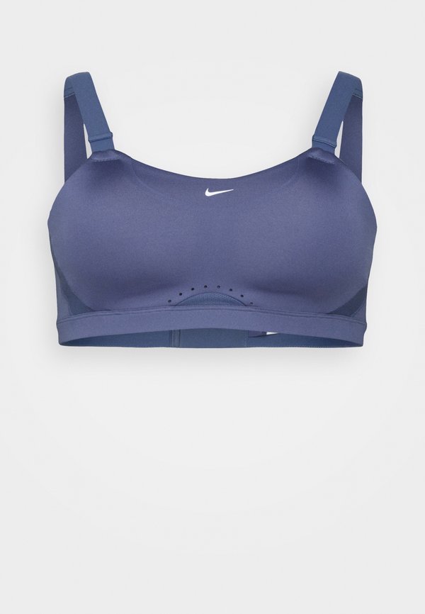 Nike Performance ALPHA BRA - High support sports bra - diffused blue/white