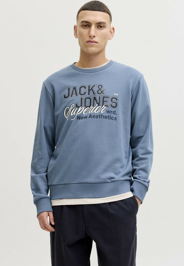 Jack & Jones LOGO PRINT - Sweatshirt - blue mirage