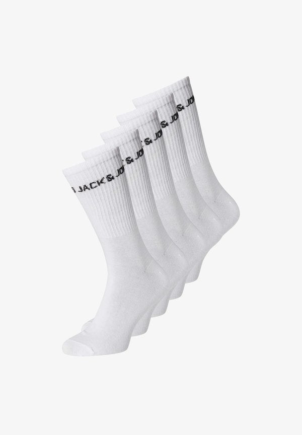 Jack & Jones JACBASIC LOGO TENNIS SOCK 5 PACK - Socks - white