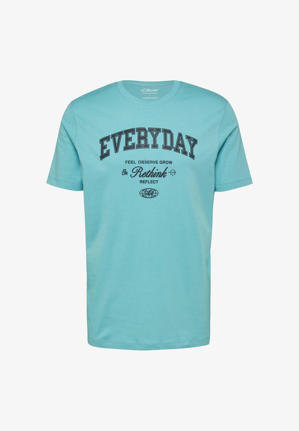 s.Oliver T-SHIRT - Print T-shirt - türkis
