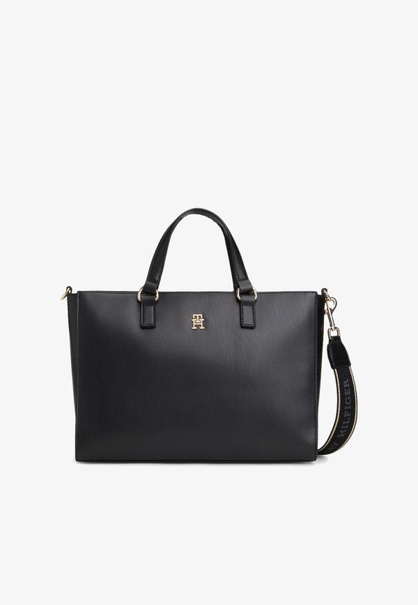 Tommy Hilfiger SATCHEL - Handbag - black