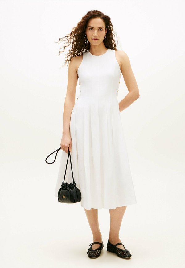 Tommy Hilfiger HOURGLASS MIDI - Day dress - optic white