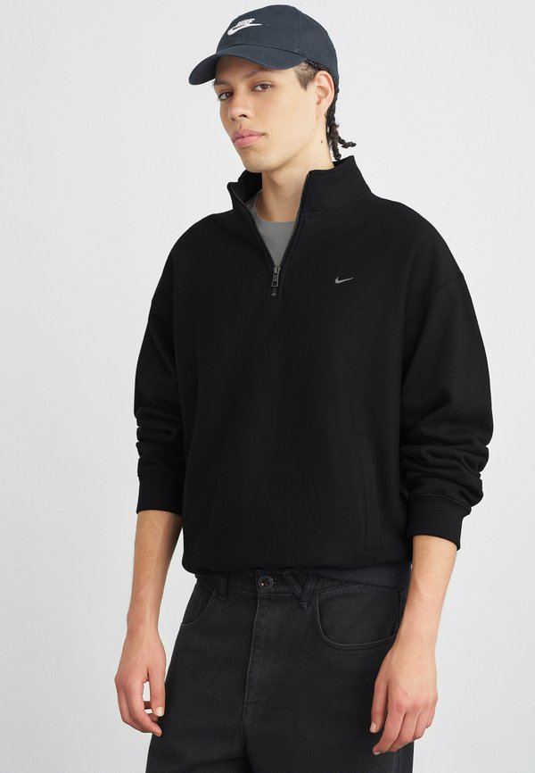 Nike Sportswear M NL SOLO SWSH BB QUARTER ZIP - Sweatshirt - black/white