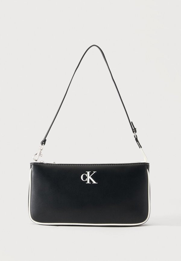 Calvin Klein CONTRAST CONVERTIBLE POUCH - Handbag - black