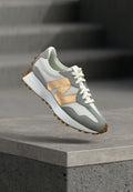 New Balance W327 - Trainers - grey matter/gold-coloured metallic