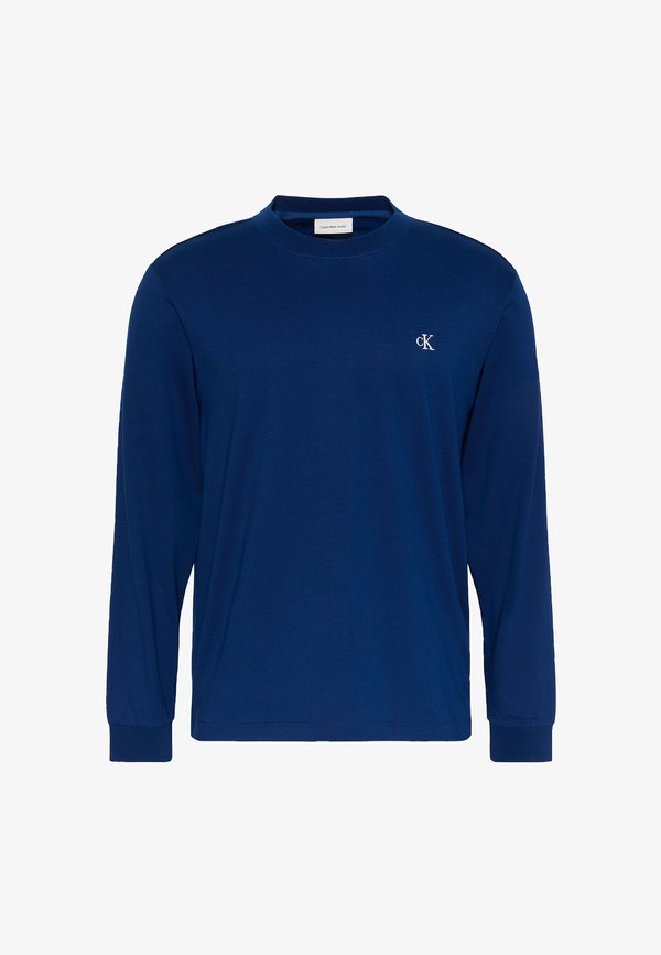 Calvin Klein Jeans LS EASY MONOGRAM TEE - Long sleeved top - estate blue