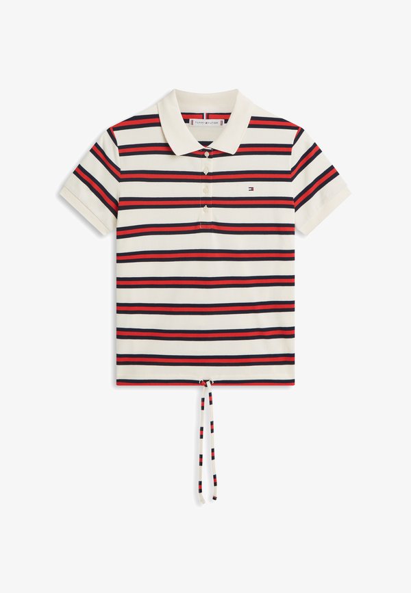 Tommy Hilfiger 1985 REGULAR FIT TIE FRONT POLO SHIRT - Polo shirt - calico/fireworks