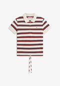Tommy Hilfiger 1985 REGULAR FIT TIE FRONT POLO SHIRT - Polo shirt - calico/fireworks