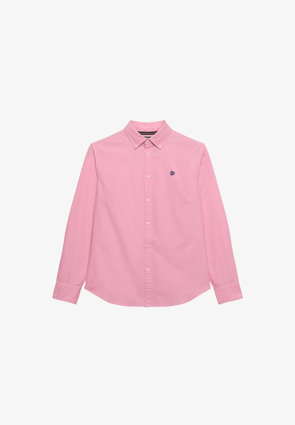 Superdry & Co OXFORD LONG SLEEVE - Button-down blouse - punch pink