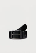 Tommy Hilfiger SQUARE BUCKLE FLAG PLAQUE LEATHER BELT - Belt - black