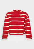 CURVE LOGO EMBROIDERY TERRY CREW NECK SWEATSHIRT Media 1
