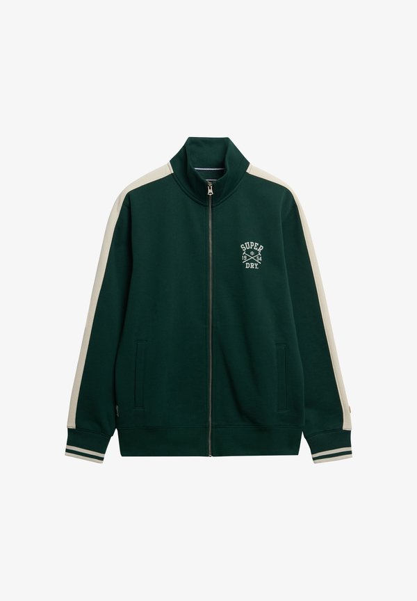 Superdry & Co ATHLETIC CLUB  - Zip-up sweatshirt - enamel green