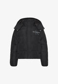 Calvin Klein Jeans MATTE MONOLOGO SHORT PUFFER - Winter jacket - black