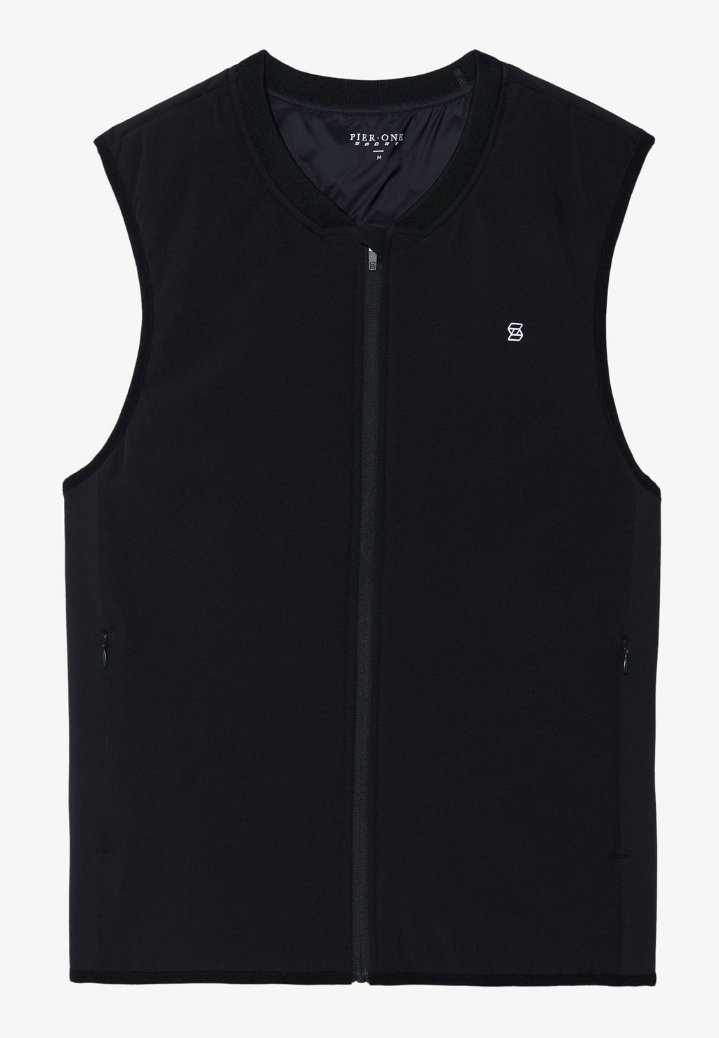 Pier One Sport SLEEVELESS ZIP UP TRAINING GILET WITH POCKETS