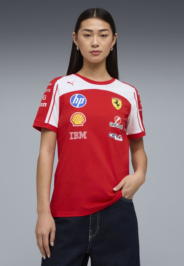 Puma SCUDERIA FERRARI HP REPLICA T-SHIRT - Print T-shirt - red