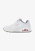 Skechers UNO - Trainers - white/navy/red