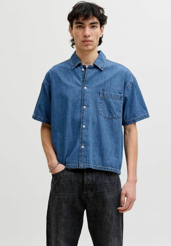 Jack & Jones Denim Cropped Fit - Shirt - blue denim