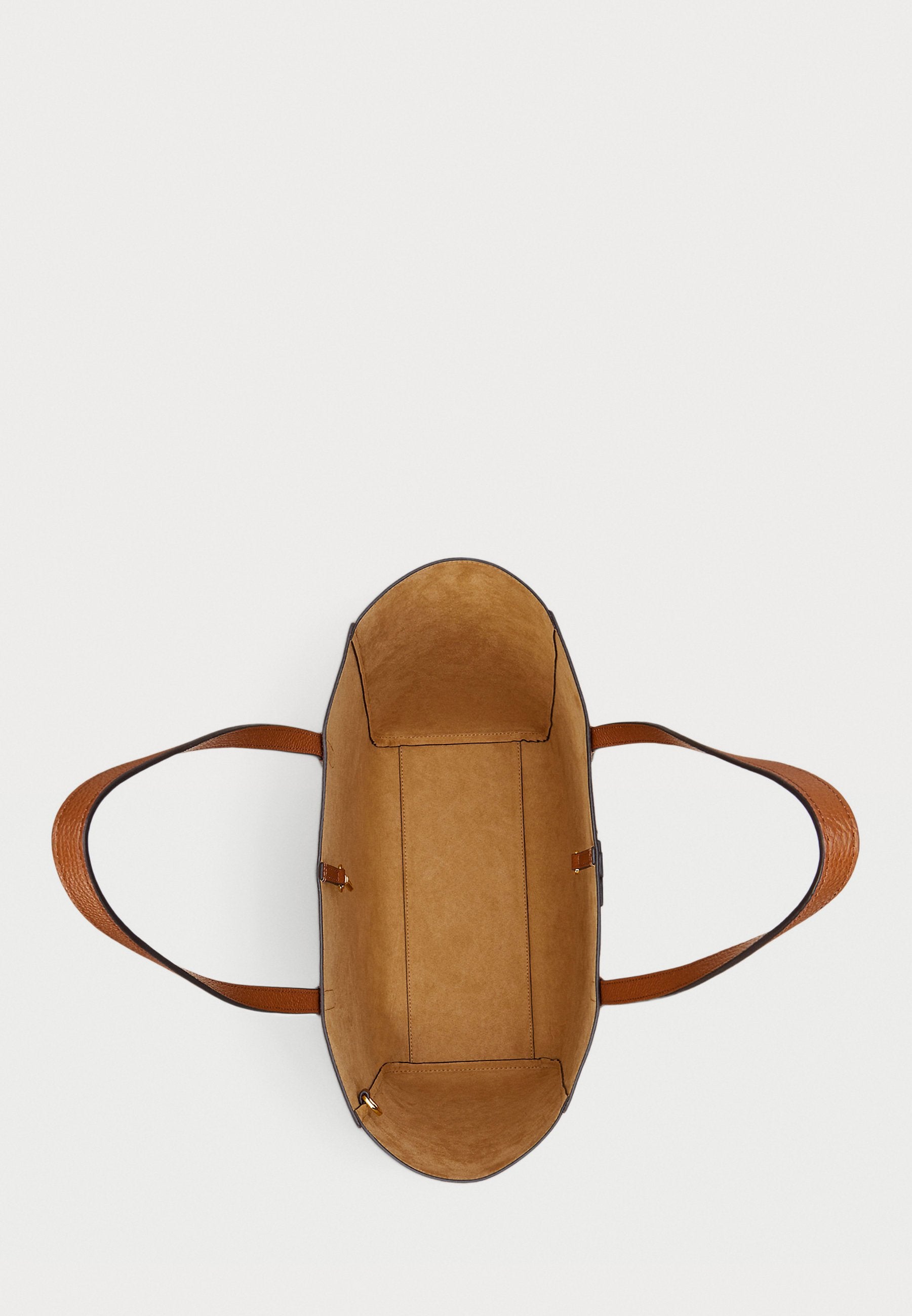 Lauren Ralph Lauren PEBBLED LEATHER LARGE CAMERYN TOTE BAG