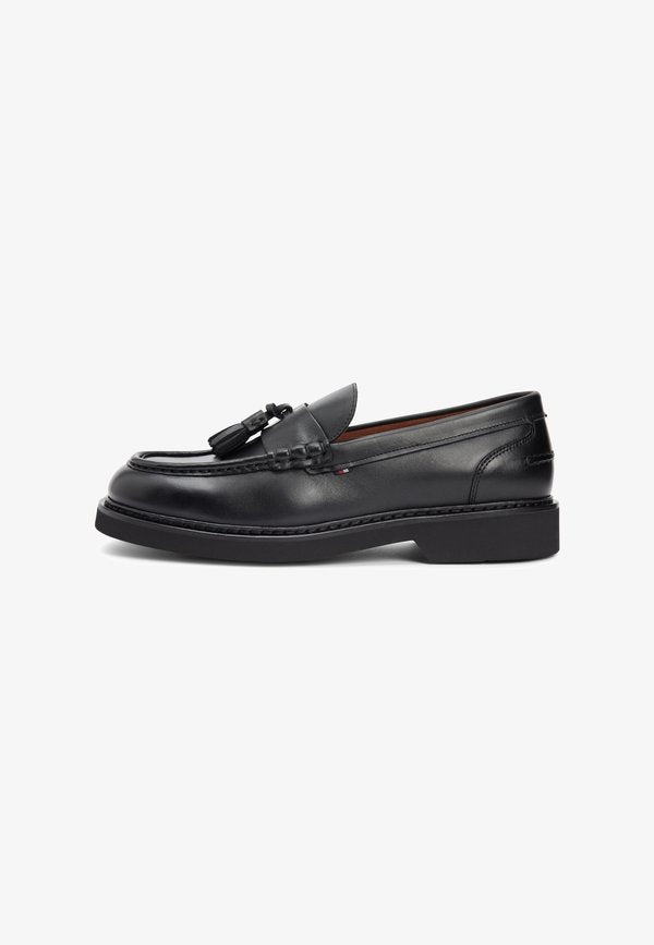 Tommy Hilfiger ULTRA LIGHTWEIGHT LEATHER TASSEL LOAFERS - Slip-ons - black