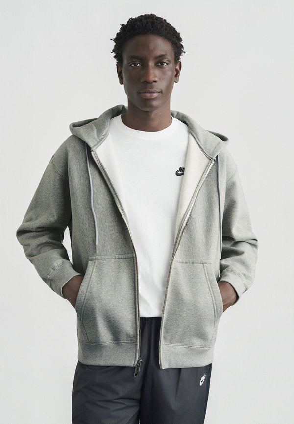 Nike Sportswear SOLO LOOSE FIT - Zip-up sweatshirt - grey