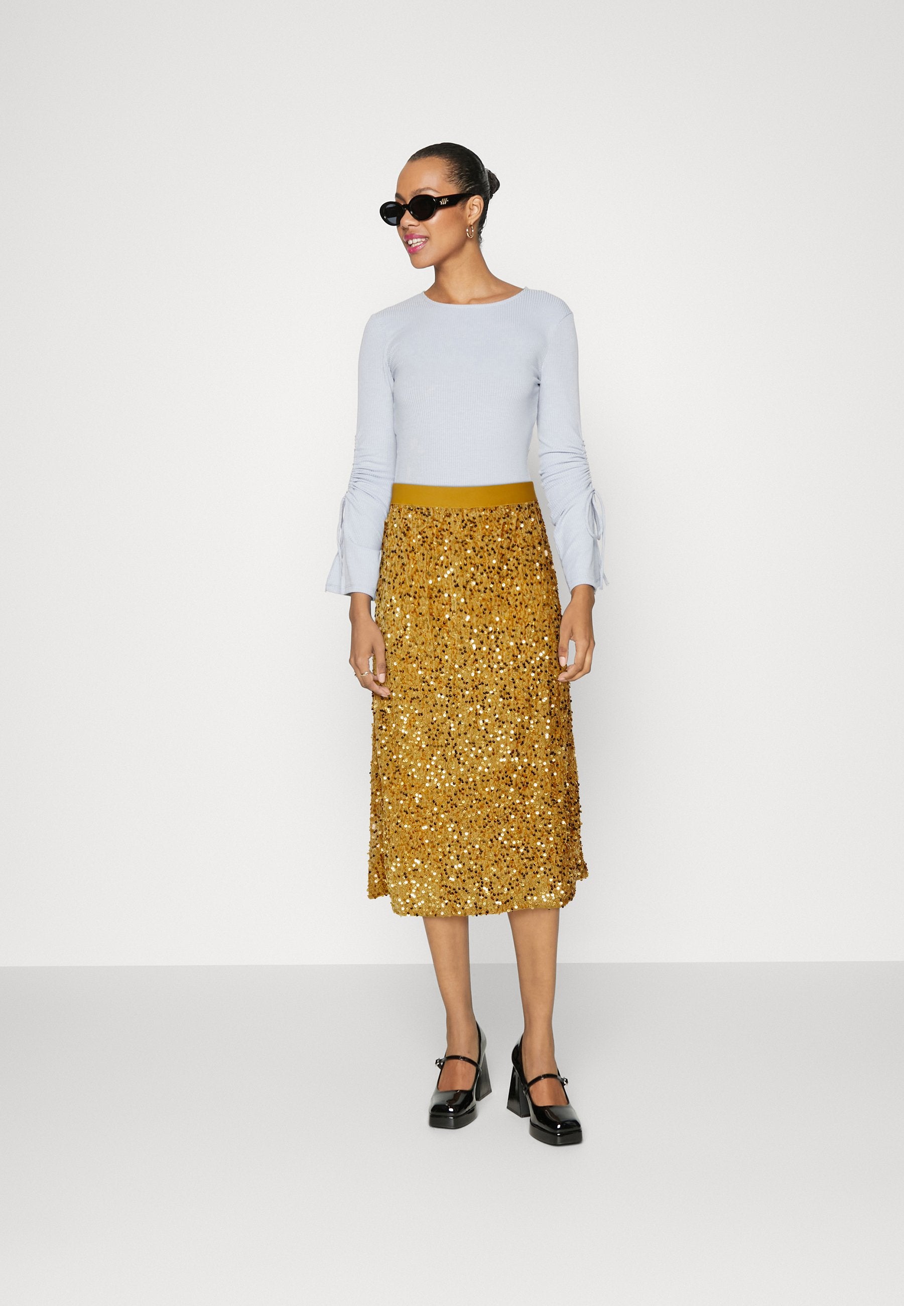 VILA VISASSA MIDI SEQUINS SKIRT