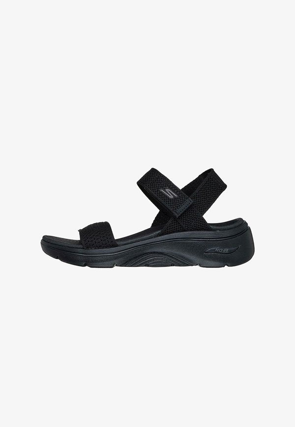 Skechers ANNIE - Wedge sandals - black