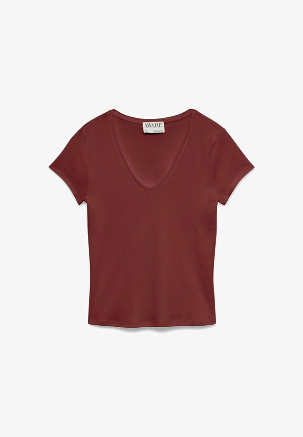Vero Moda AWBONNIE - Basic T-shirt - russet brown