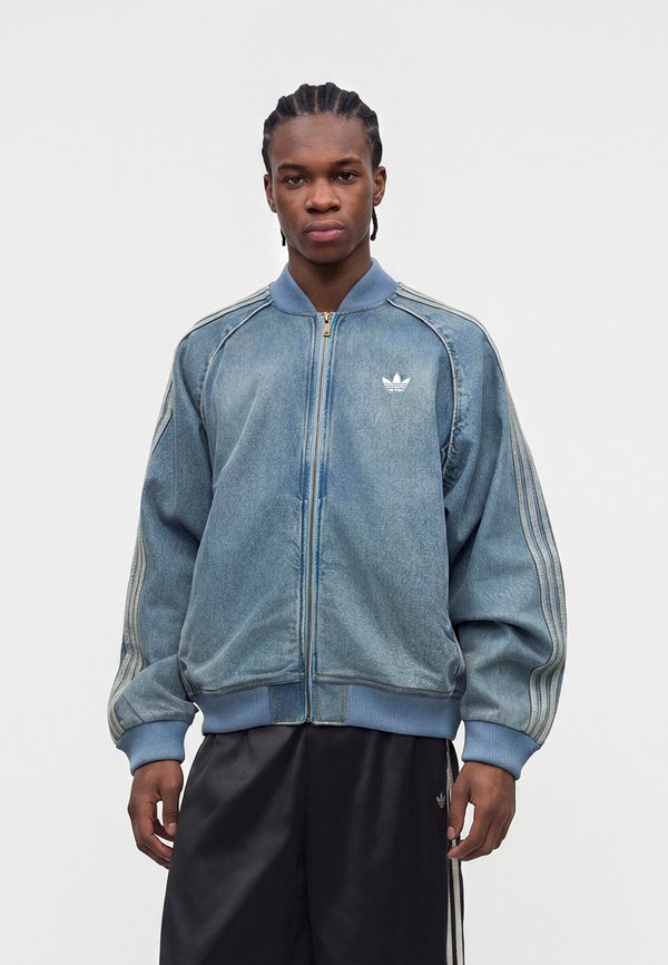 adidas Originals UNISEX - Bomber Jacket - worn blue denim