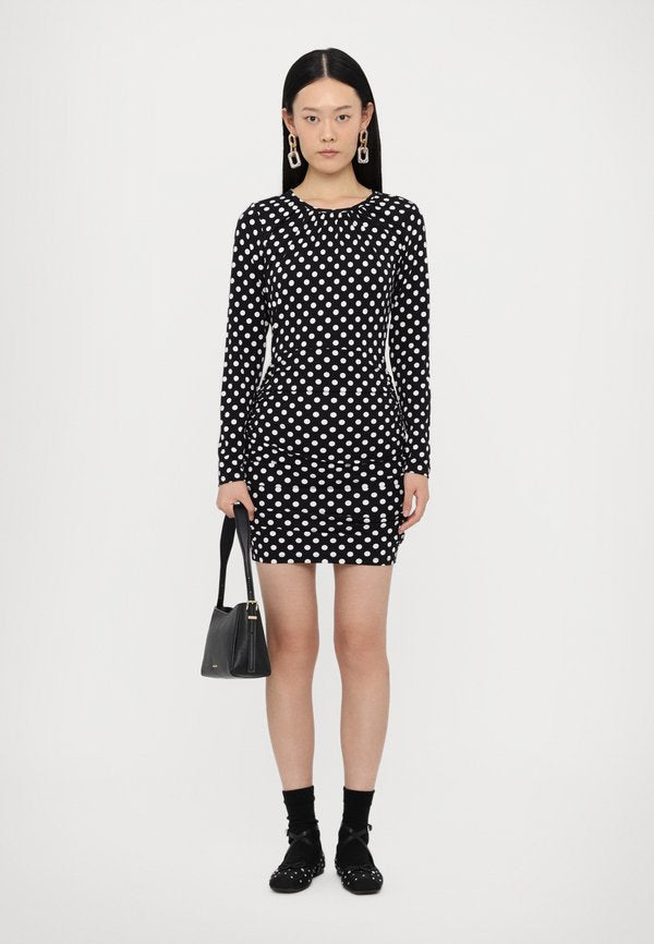 MICHAEL Michael Kors DOT RUCHED MINI DRESS