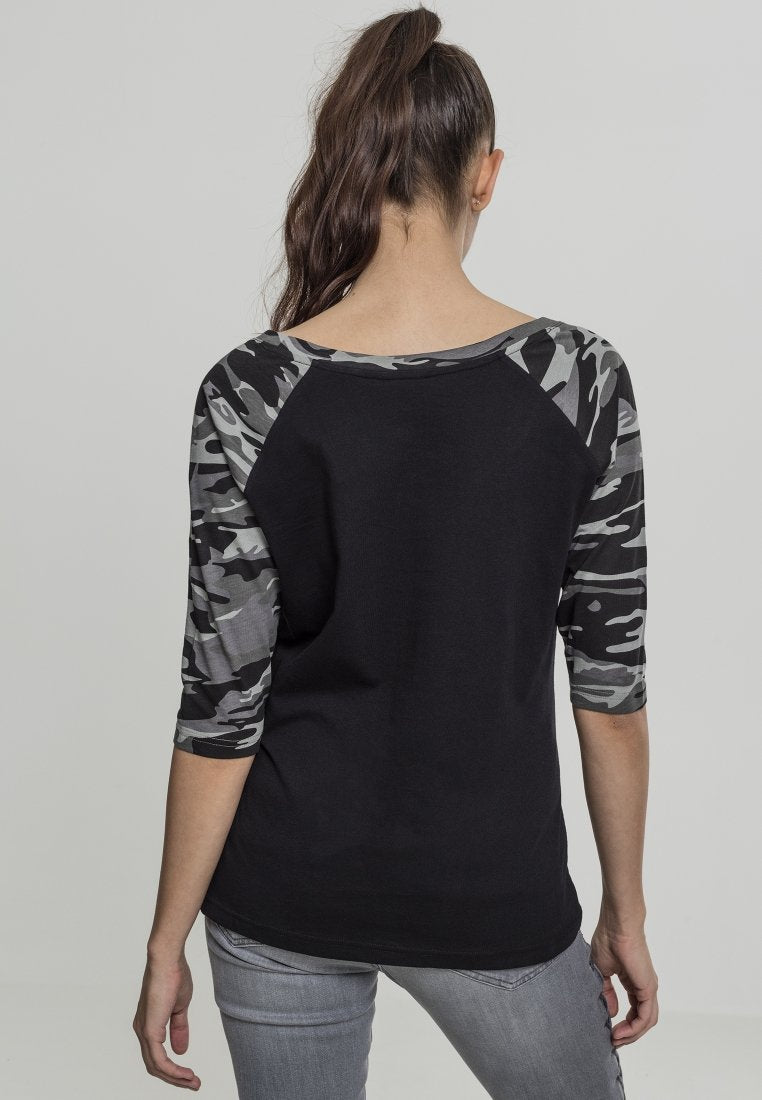 Urban Classics LADIES 3/4 CONTRAST RAGLAN TEE