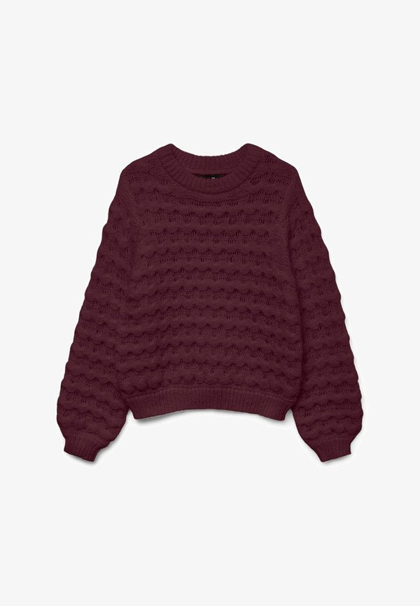 Vero Moda Knitted VMLAURYN Knitted - Jumper - winetasting