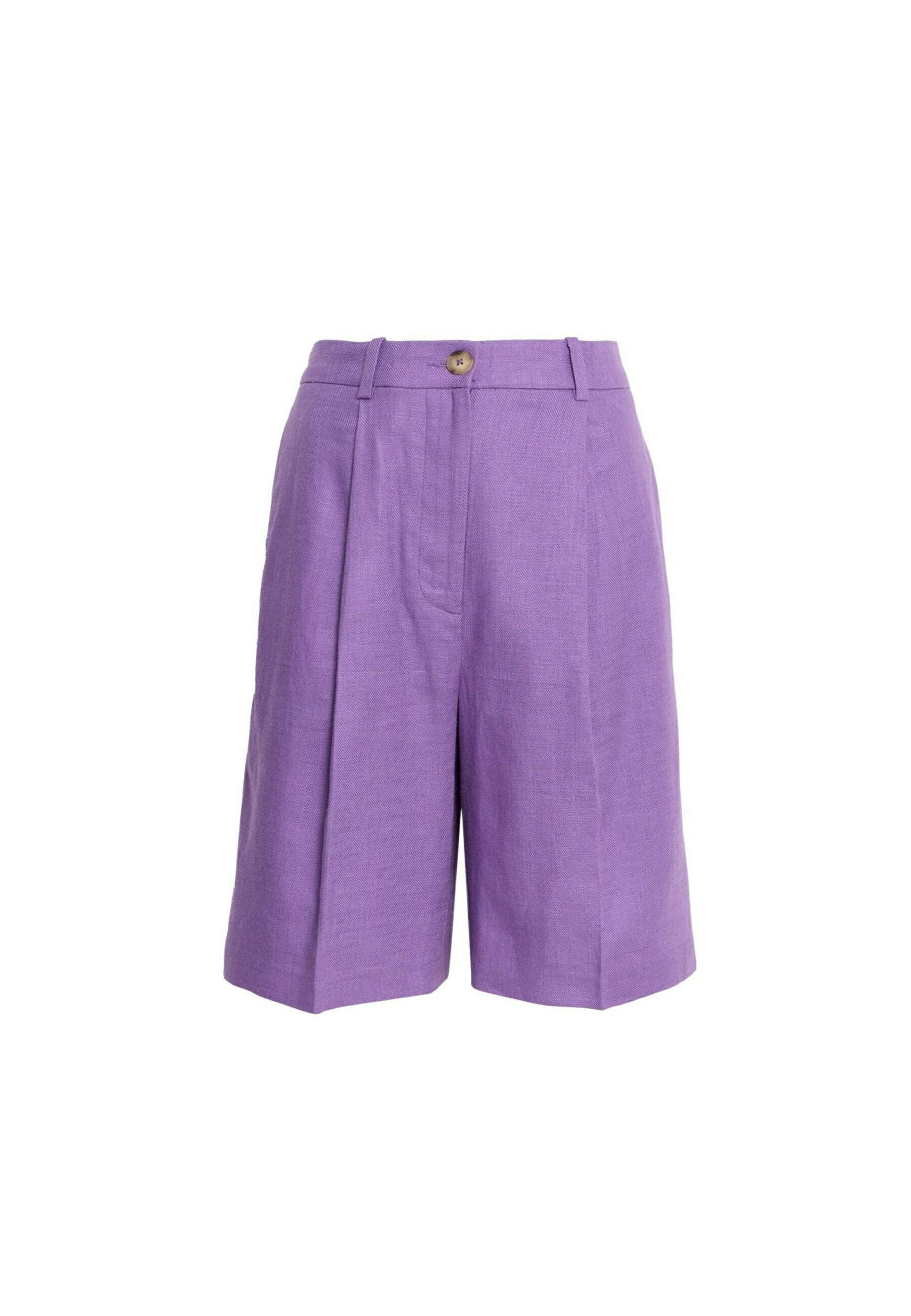 Marks & Spencer LINEN BLEND HIGH WAISTED BERMUDA